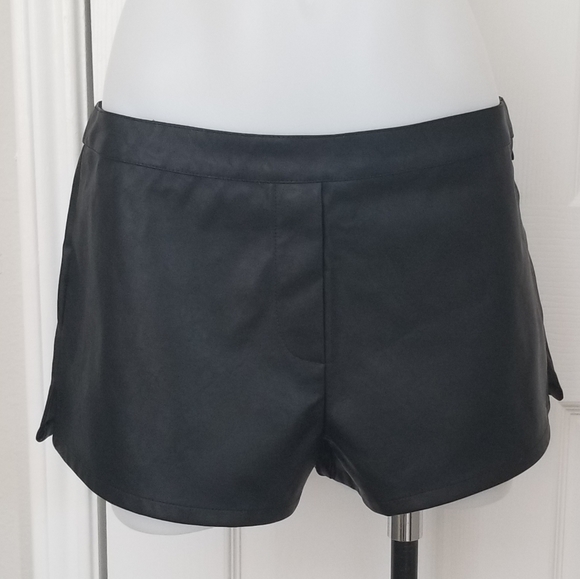 Victoria's Secret Pants - Victoria's Secret Vegan Faux Leather Shortie Short